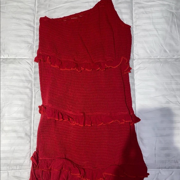 Ribbed one shoulder dress - Picture 3 of 3